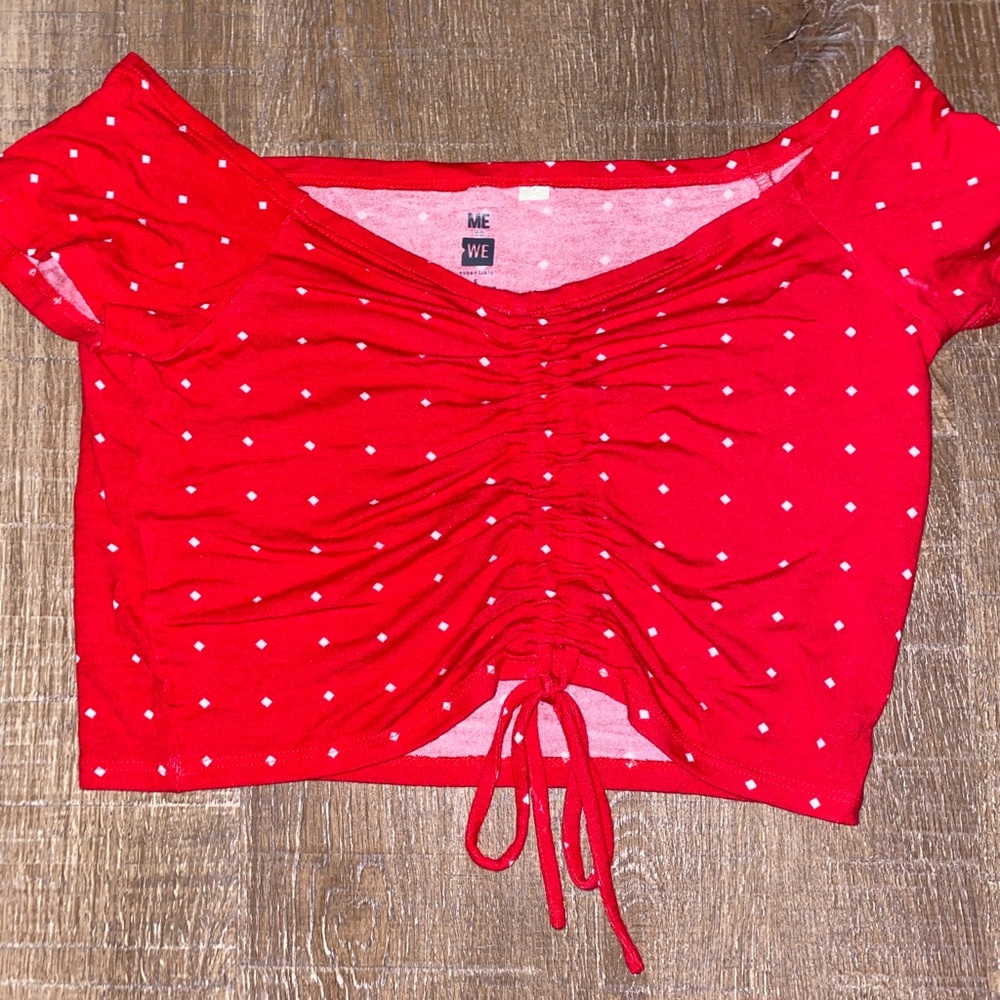 PacSun red and white top!